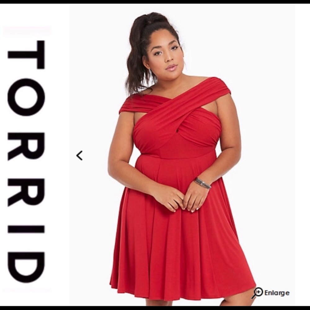 Torrid Criss Cross Skater Dress